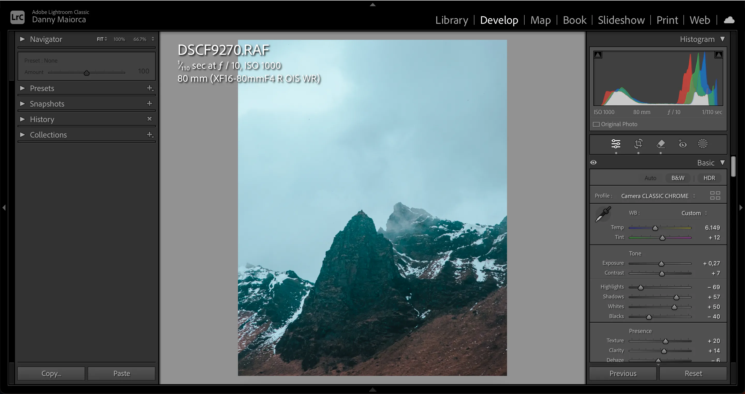 Ảnh được chỉnh sửa bằng AI trong Lightroom