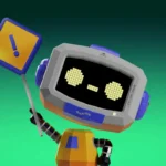 Biểu tượng robot Discord cầm bảng hiệu an toàn, tượng trưng cho sáng kiến bảo mật và tính năng bỏ qua mới