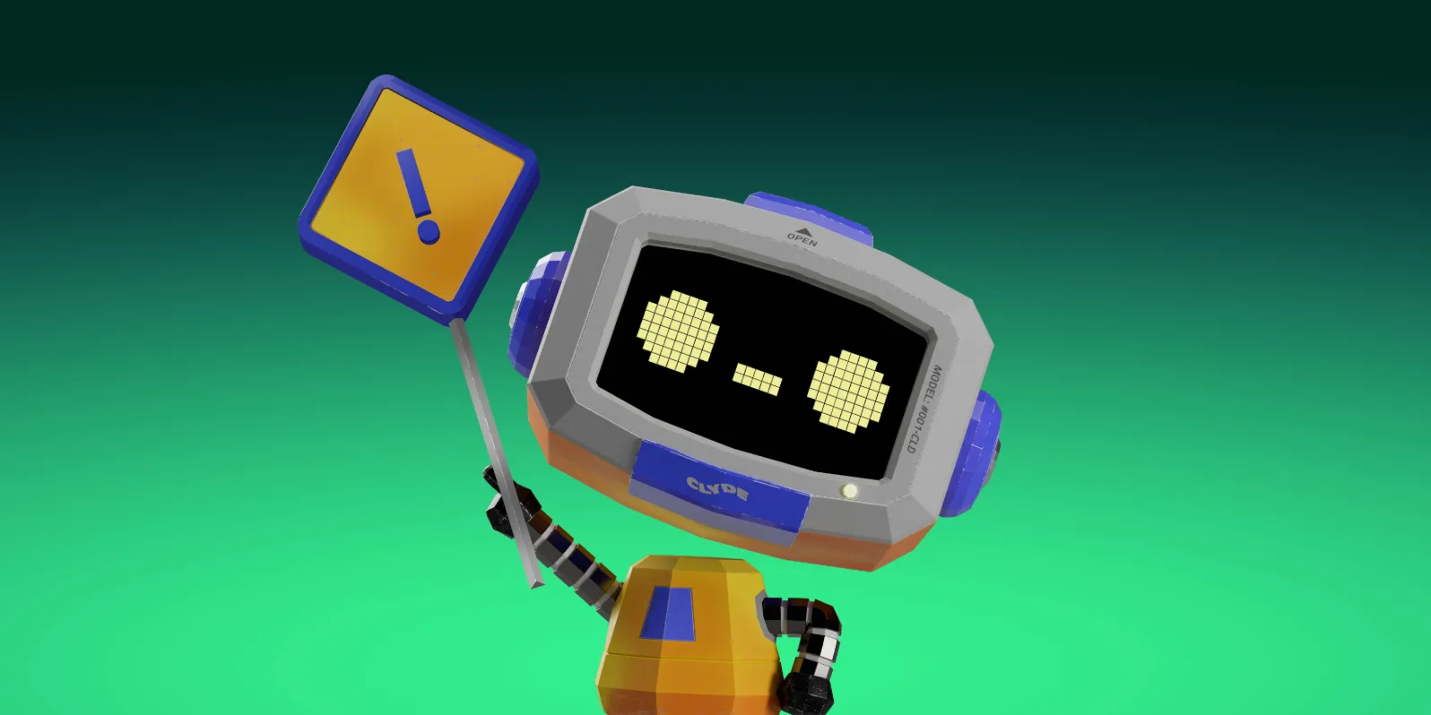 Biểu tượng robot Discord cầm bảng hiệu an toàn, tượng trưng cho sáng kiến bảo mật và tính năng bỏ qua mới