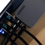 Bộ sạc tường Ugreen Nexode Pro 100W USB-C hiển thị công suất đầu ra