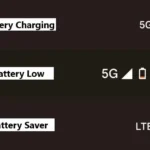Các biểu tượng pin trên thanh trạng thái Android