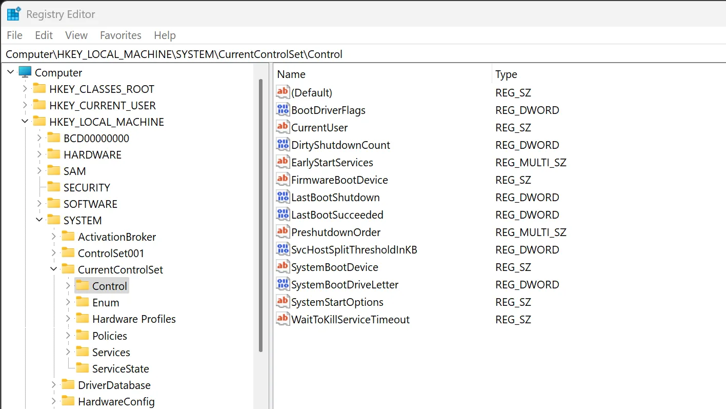 Các tham số điều khiển trong Registry Editor của Windows liên quan đến tối ưu NVMe.