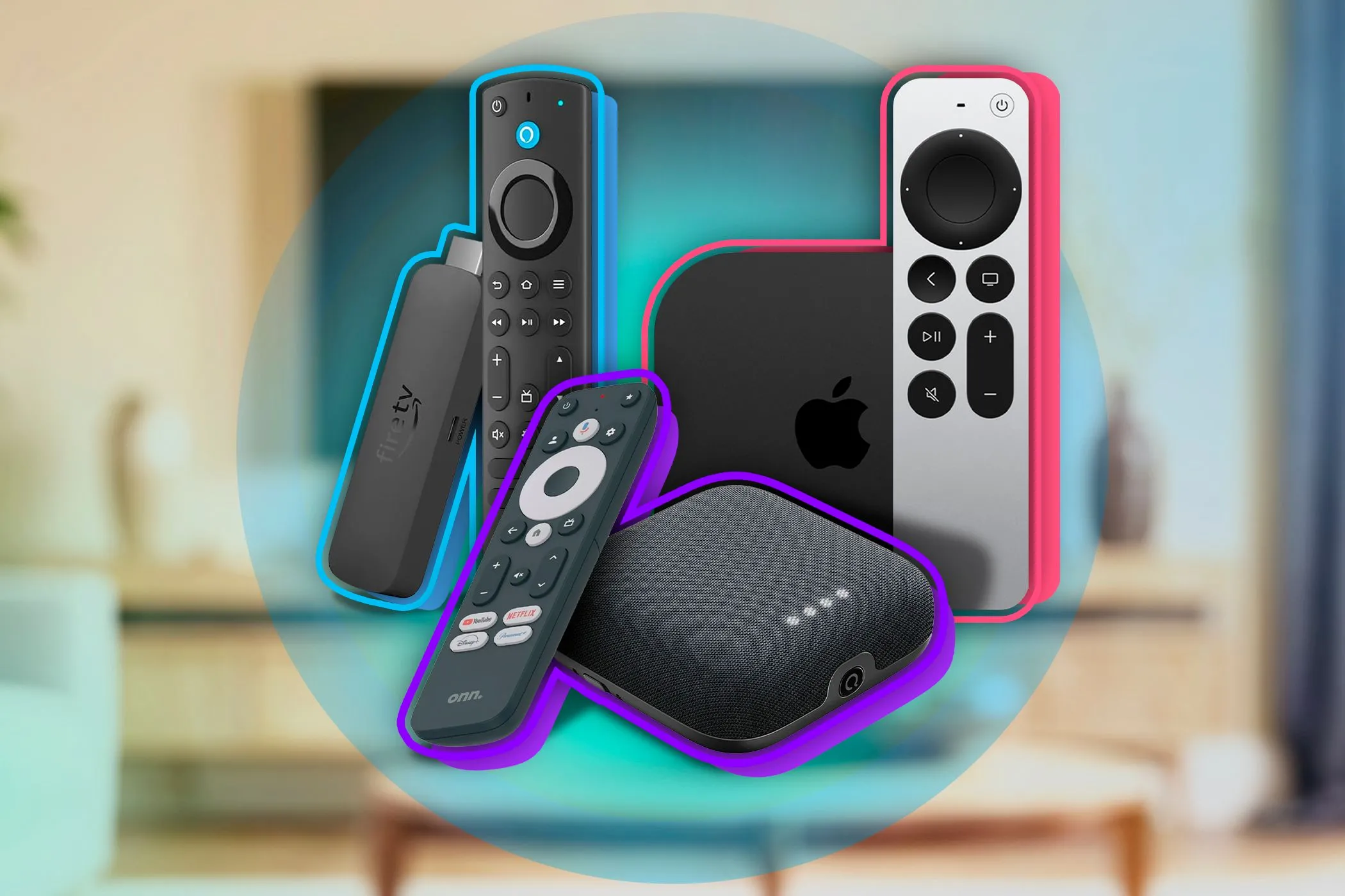 Các thiết bị truyền phát phổ biến như Amazon Fire Stick, Roku và Apple TV biến màn hình máy tính thành trung tâm giải trí thông minh.