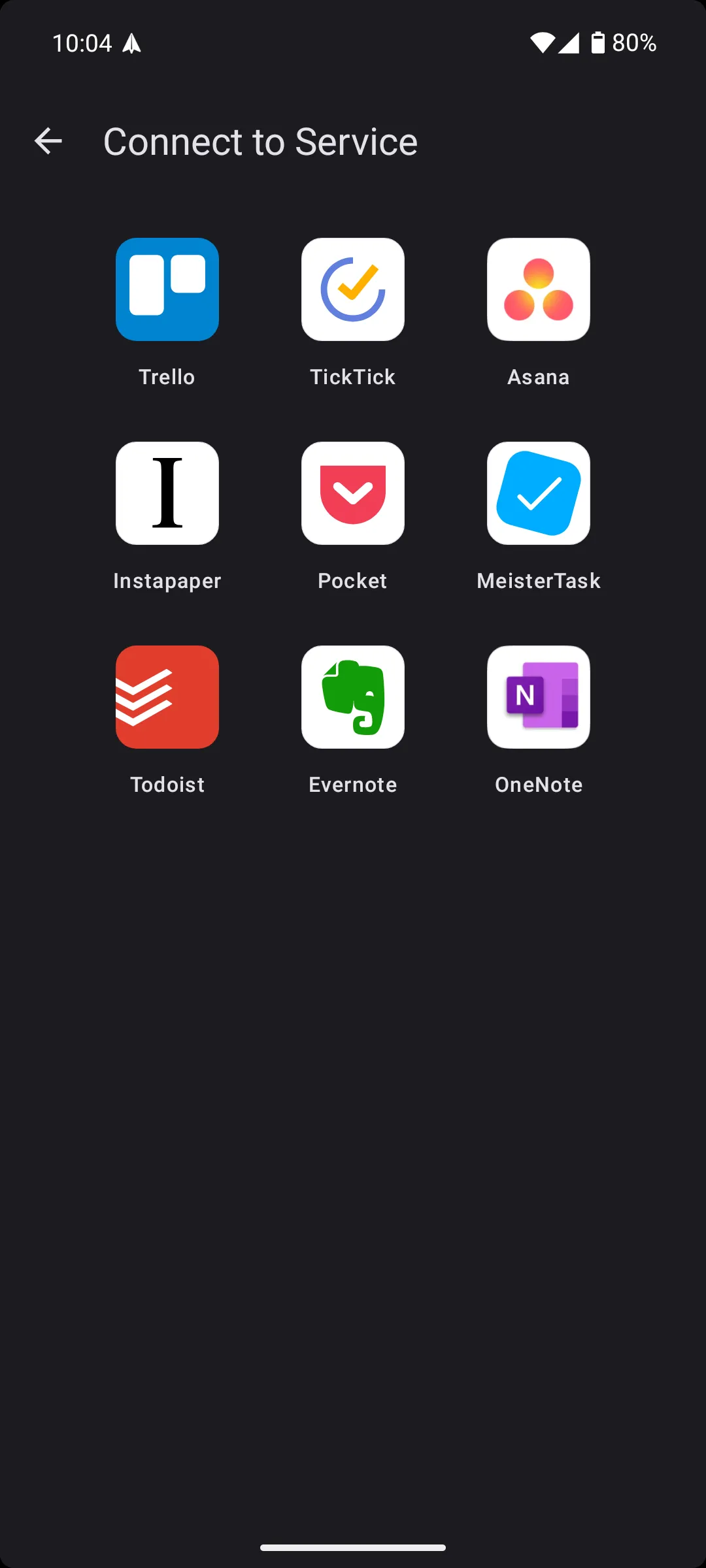 Các tùy chọn tích hợp ứng dụng bên thứ ba trong Spark Mail Android giúp quản lý công việc hiệu quả