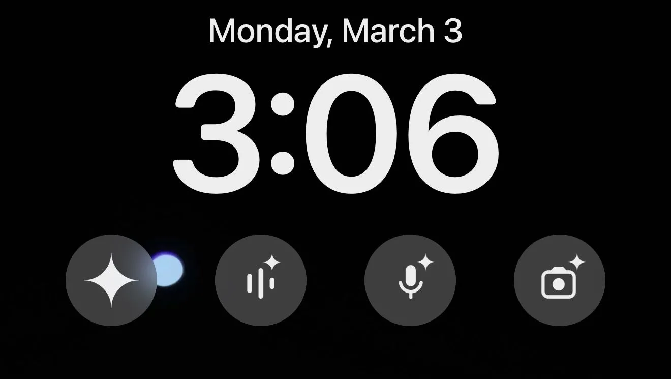 Các widget màn hình khóa của ứng dụng Google Gemini trên iPhone giúp truy cập nhanh các tính năng AI.