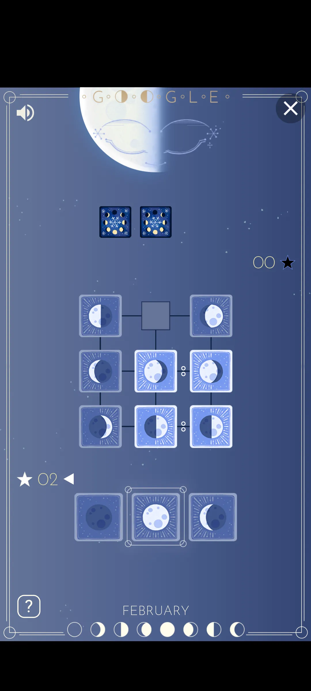 Cách chơi The Rise of the Half Moon - game Google Doodle thẻ bài