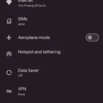 Cài đặt Android hiển thị tùy chọn Mạng và internet để truy cập cài đặt Wi-Fi