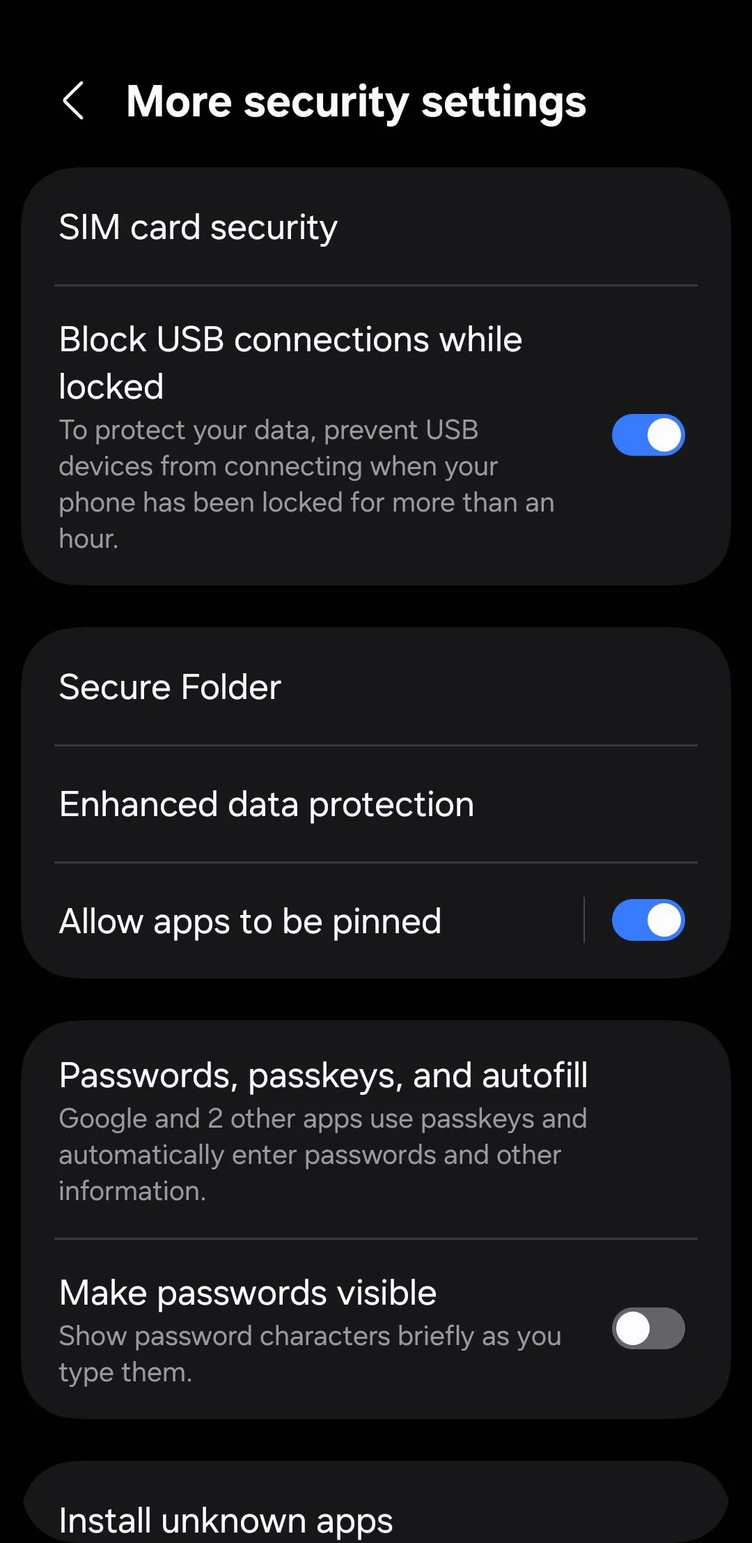 Cài đặt bảo mật trên điện thoại Android để quản lý các tùy chọn an toàn