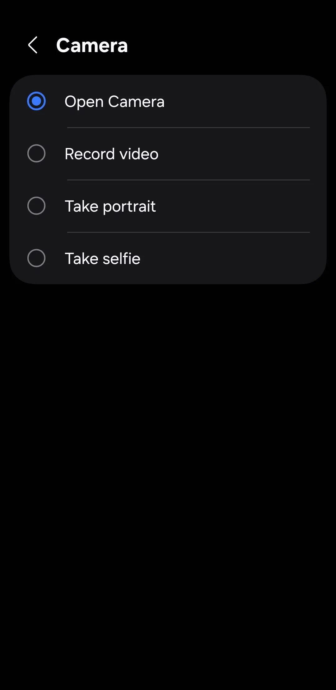 cài đặt nhấn đúp nút nguồn trên Android để mở camera