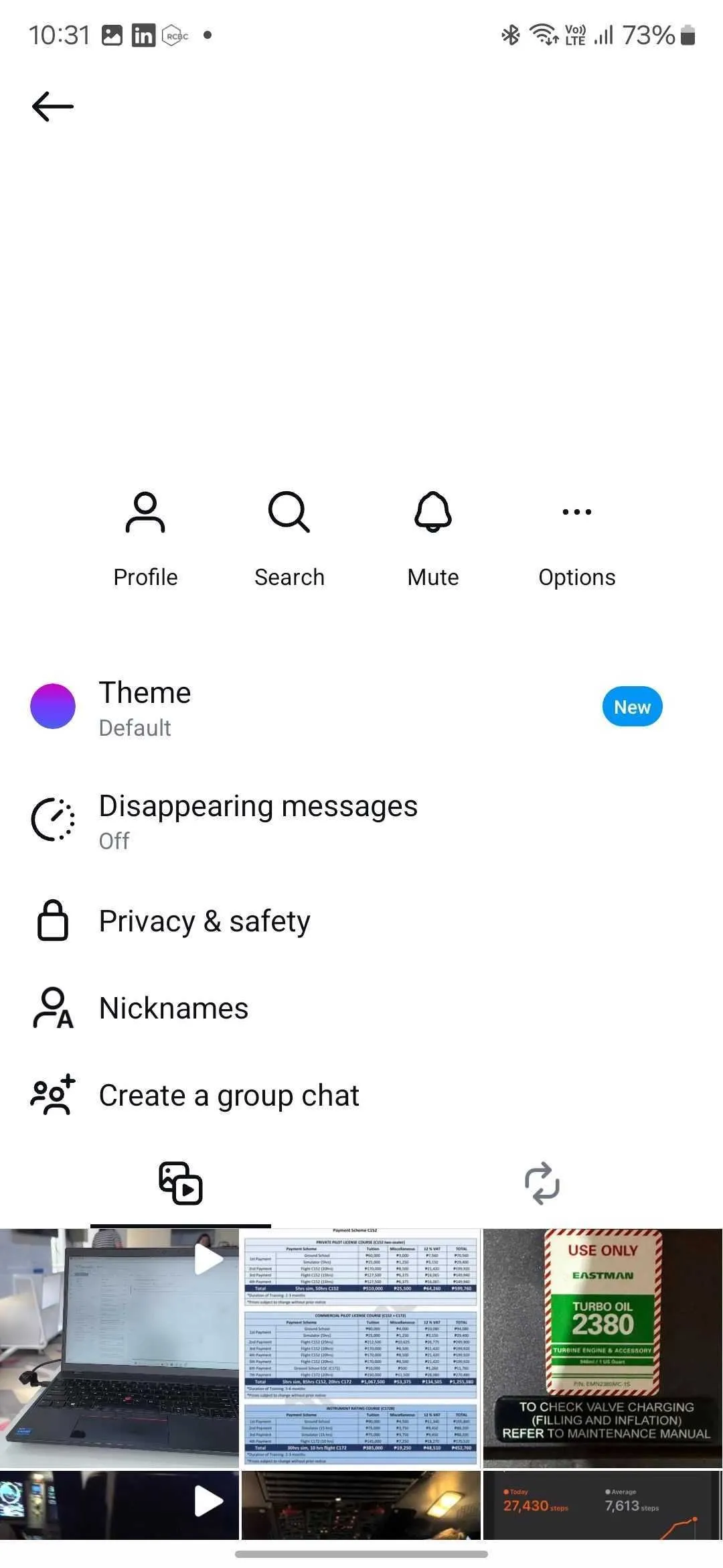 Cài đặt quyền riêng tư và an toàn trong tin nhắn trực tiếp Instagram để bật mã hóa đầu cuối