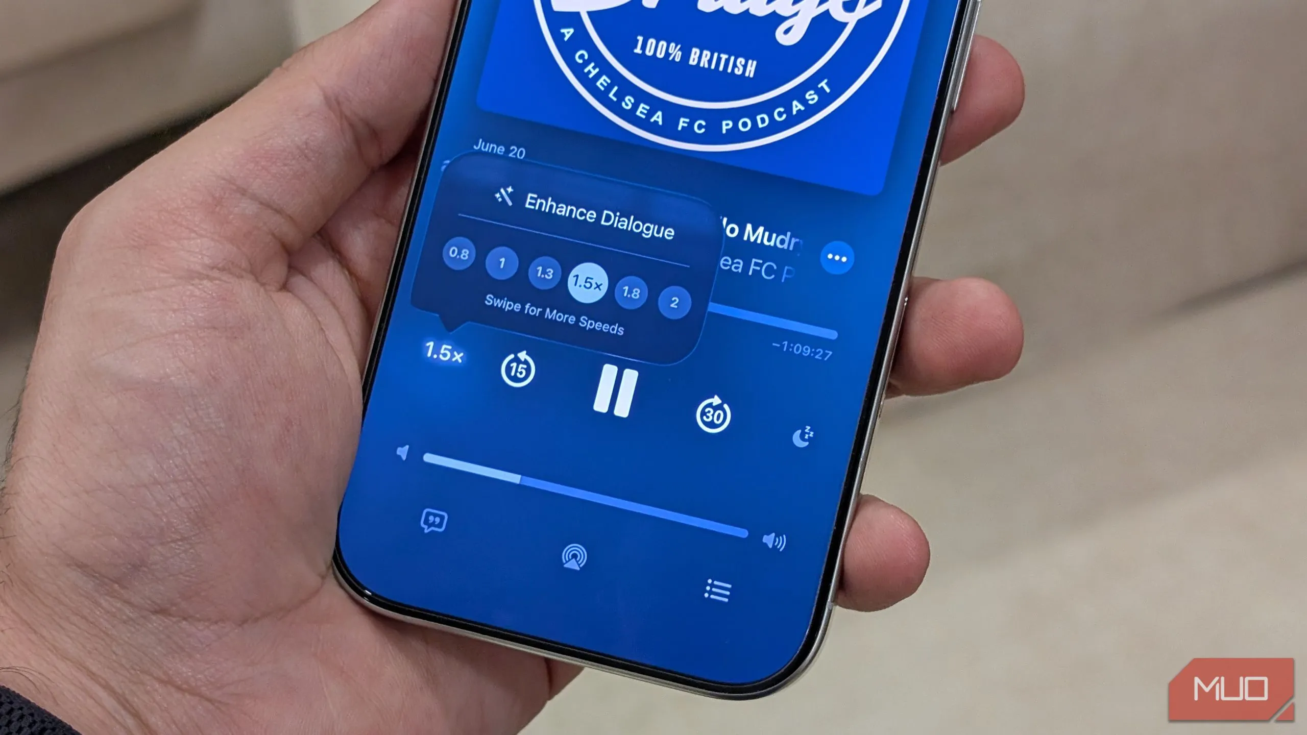 Cài đặt tốc độ phát Podcast trên iOS 26