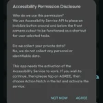 Cấp quyền truy cập Accessibility cho ứng dụng Action Notch trên điện thoại Android