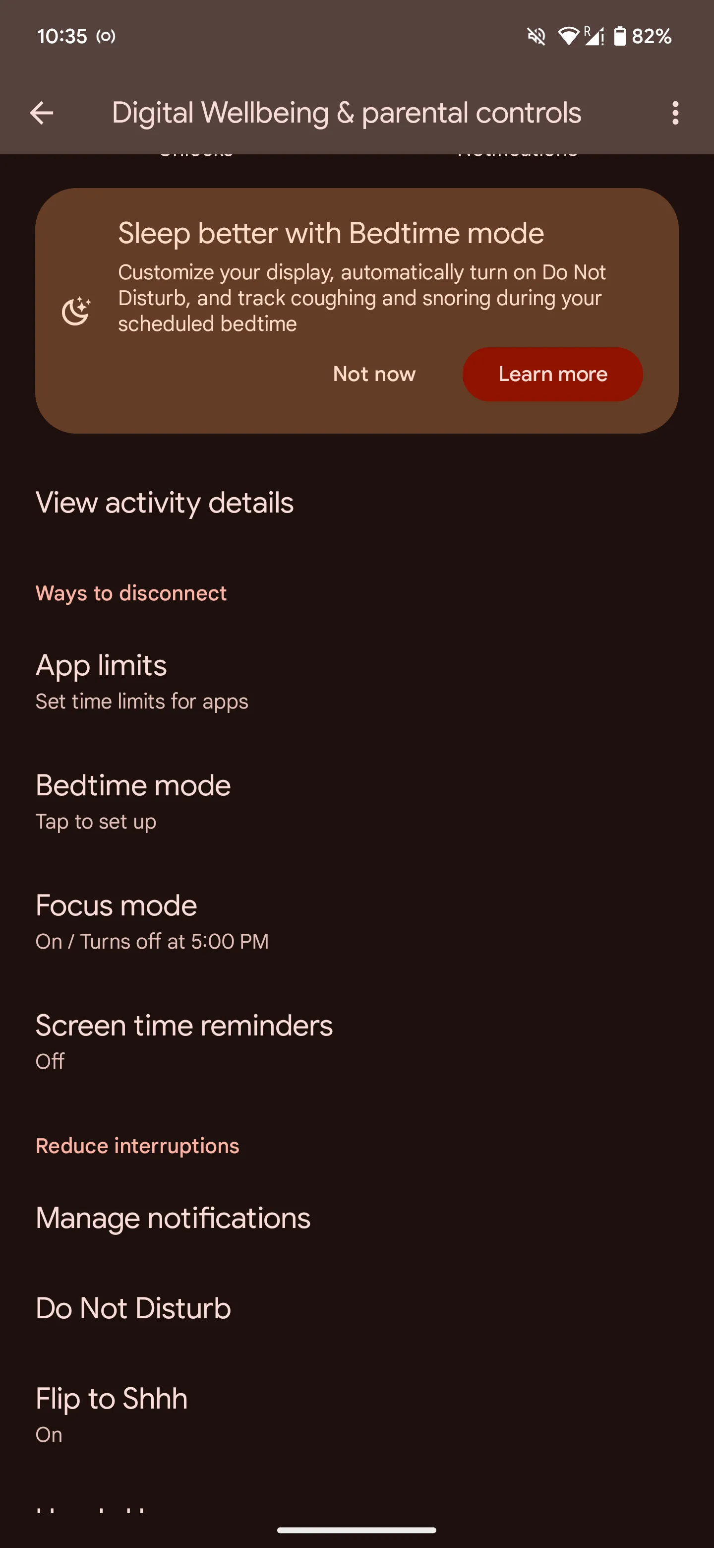 Chọn Chế độ Giờ đi ngủ (Bedtime Mode) trong cài đặt Android để kích hoạt tính năng