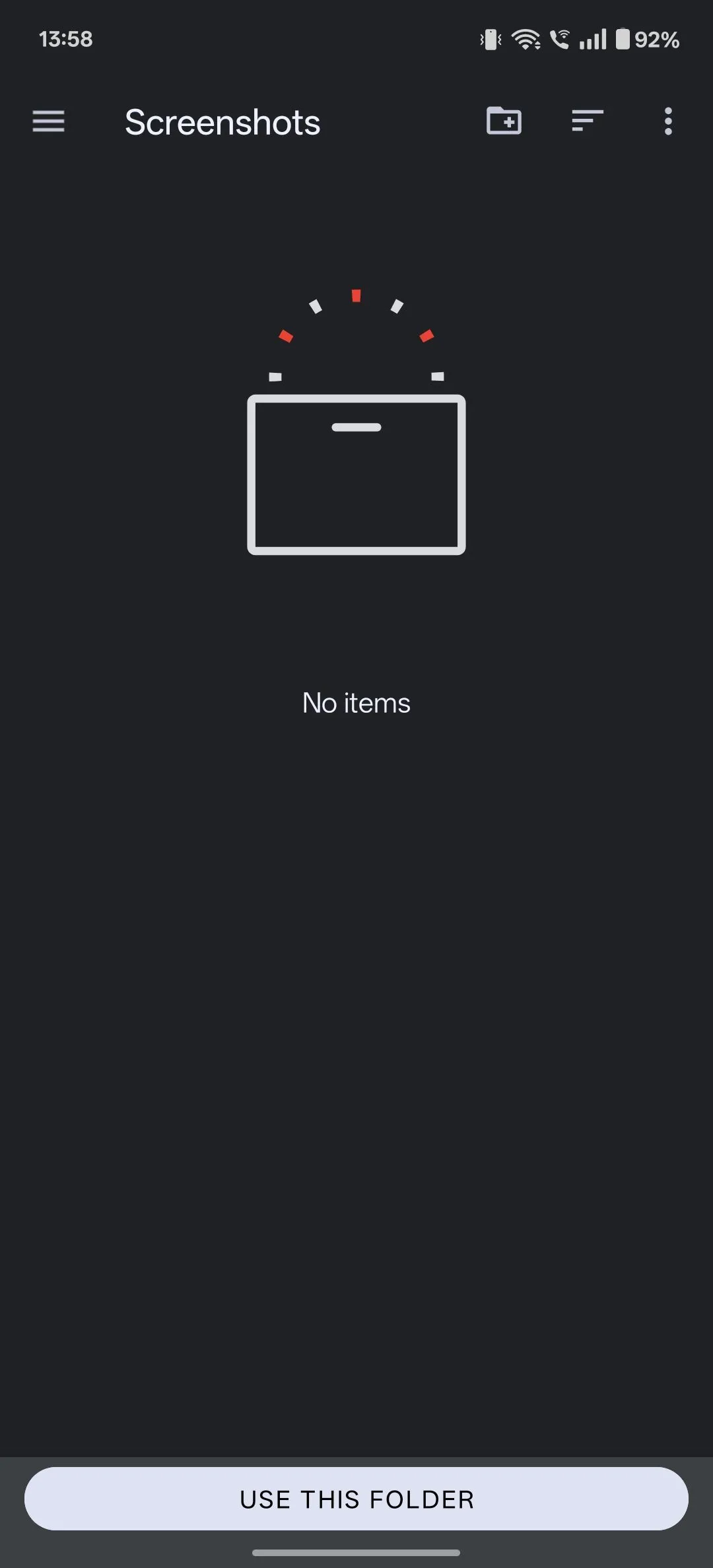 Chọn thư mục Screenshots để xóa ảnh màn hình bằng MacroDroid