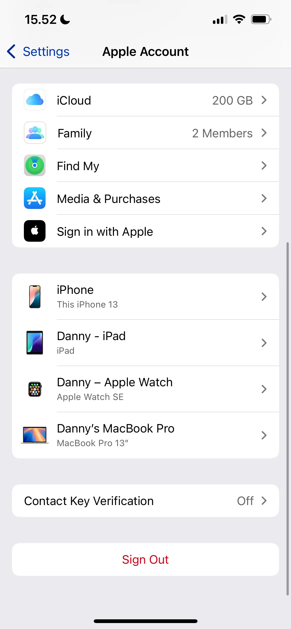 Chuyển đến tab iCloud trong cài đặt tài khoản Apple