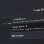 Claude Opus 4 và Claude Sonnet 4 trong giao diện chatbot AI