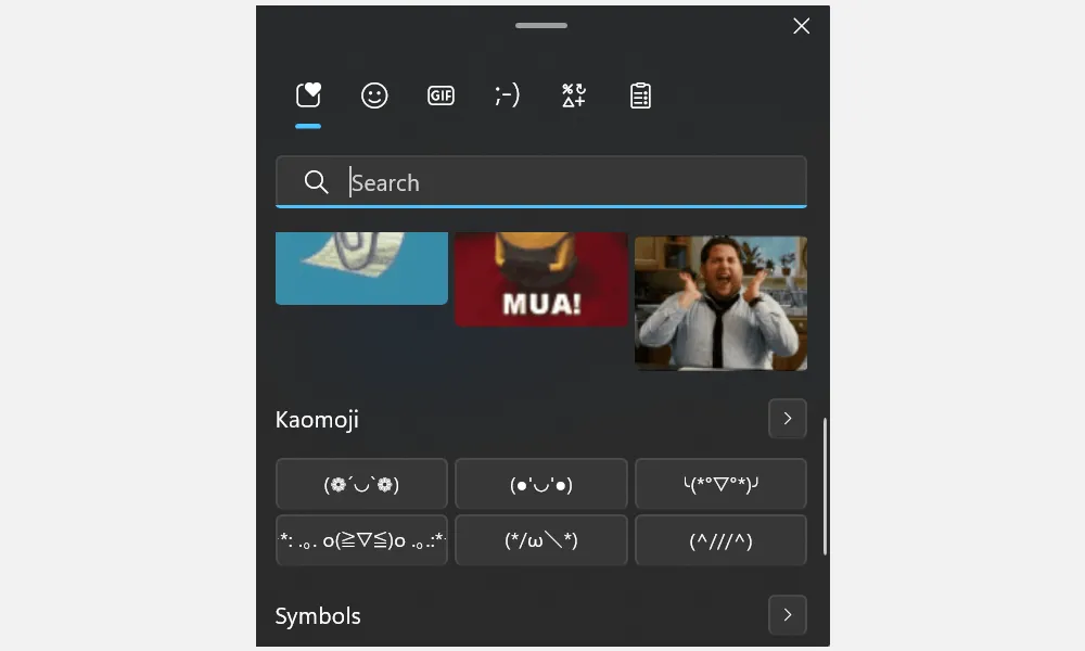 Công cụ chọn biểu tượng cảm xúc hiển thị trên màn hình máy tính Windows