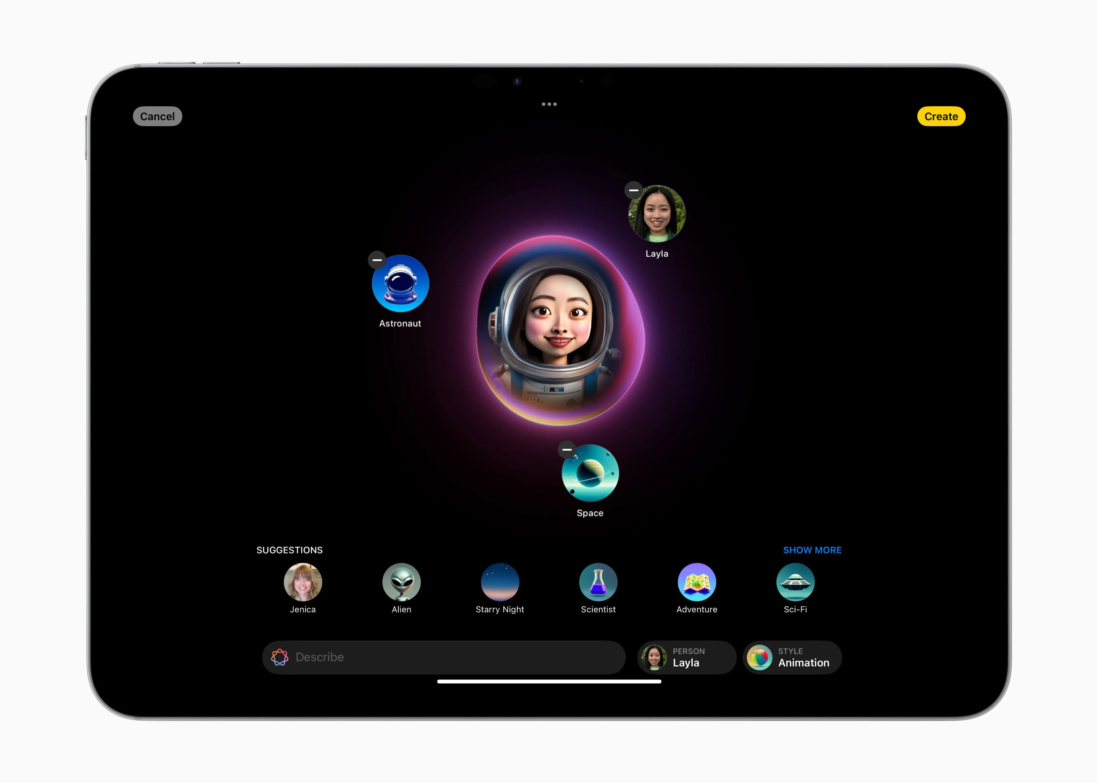 Công cụ Image Playground trên iPad giúp tạo hình ảnh AI nhanh chóng