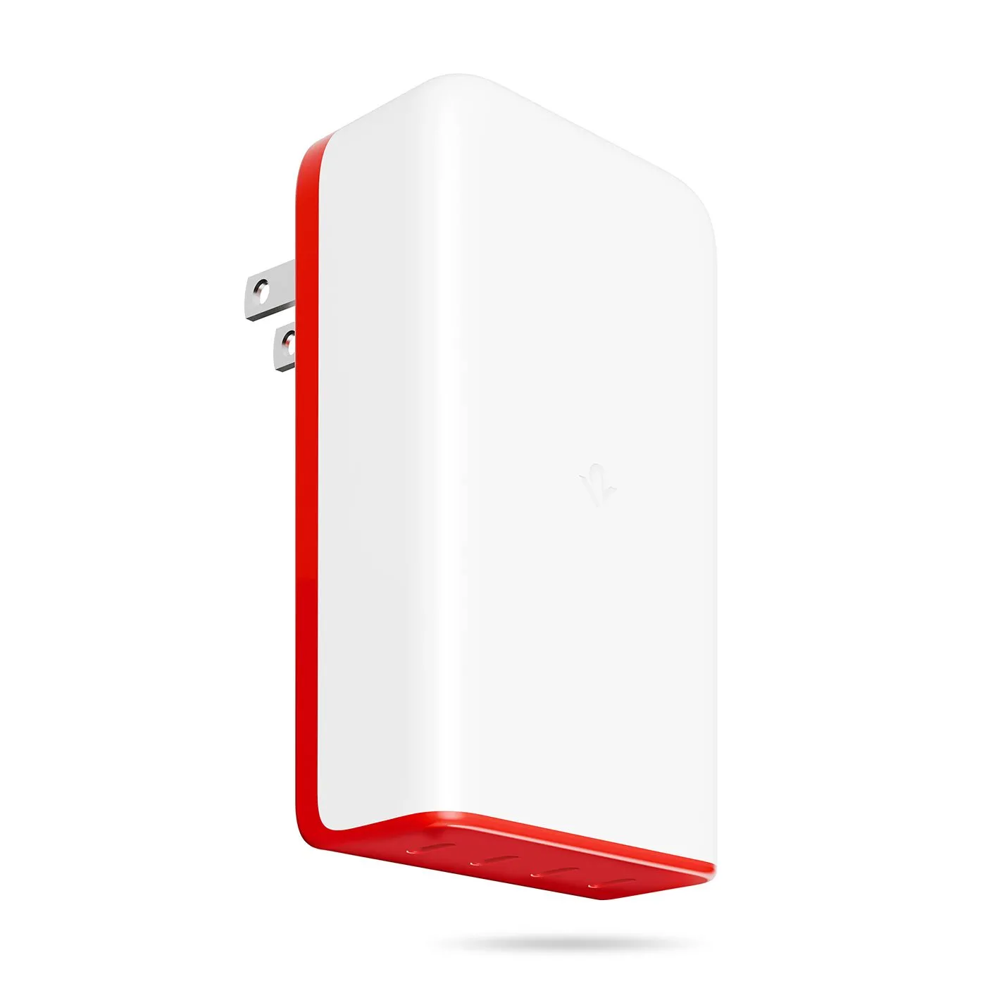 Củ sạc Twelve South PlugBug 120 thiết kế vuông vắn, màu trắng đỏ
