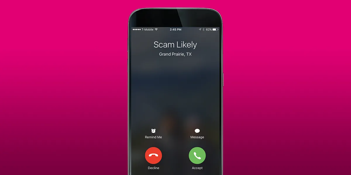 Cuộc gọi đáng ngờ hiển thị "Scam Likely" cảnh báo lừa đảo qua điện thoại