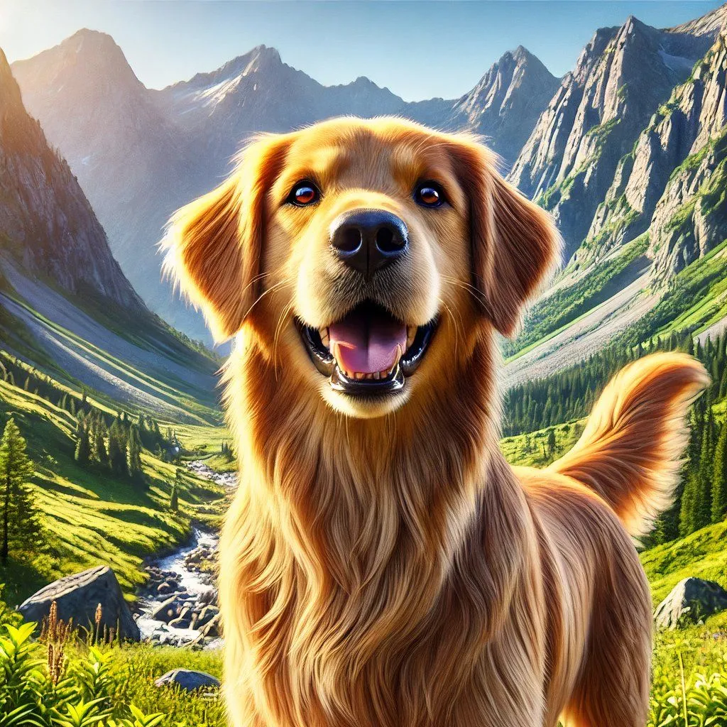 DALL-E cố gắng tạo ảnh chú chó Golden Retriever chân thực hơn nhưng kết quả lại trông giả và đáng sợ