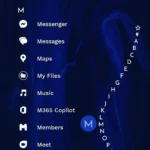 Danh sách ứng dụng và giao diện tối giản của Niagara Launcher