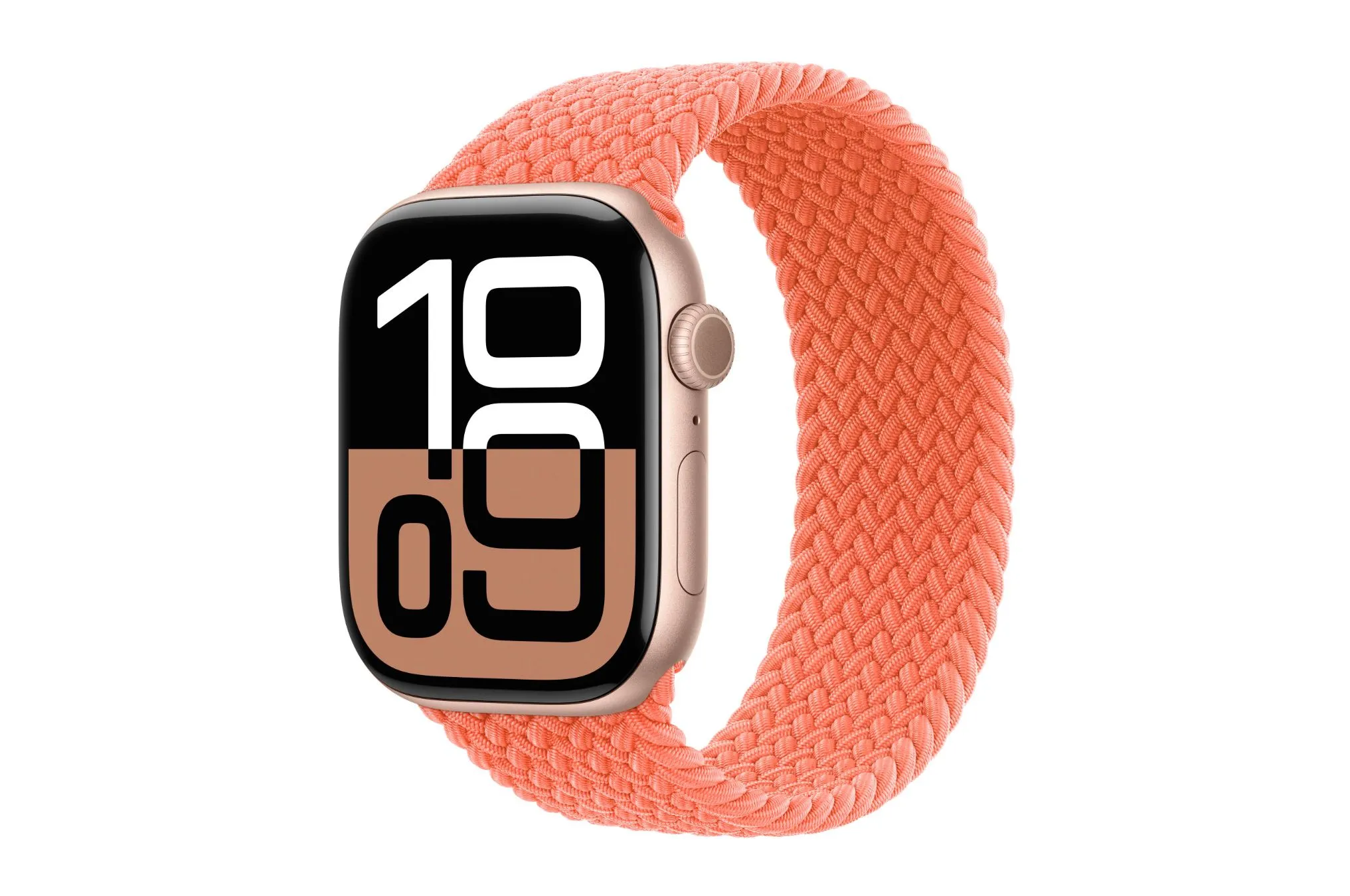 Dây đeo Apple Watch Braided Solo Loop màu Tangerine rực rỡ