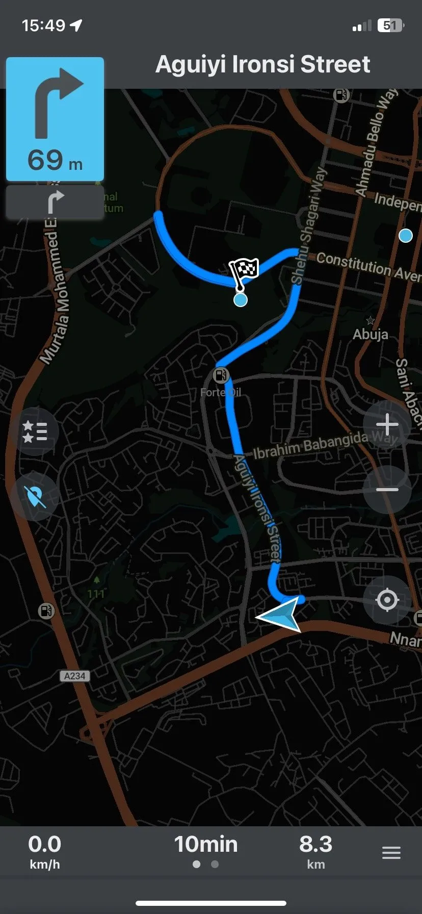 Điều hướng ngoại tuyến trên bản đồ Organic Maps