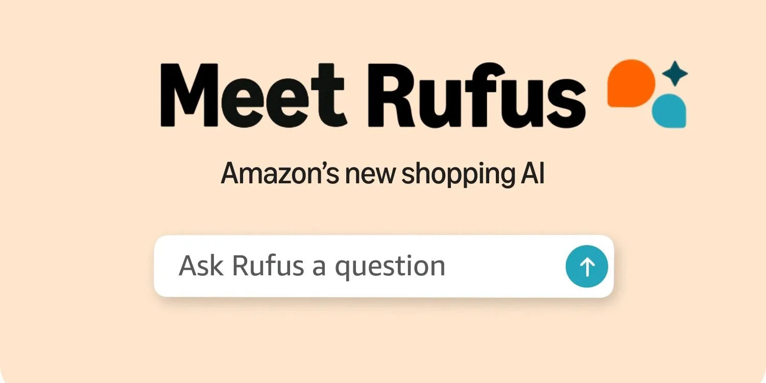 Đồ họa giới thiệu Rufus, trợ lý mua sắm AI mới của Amazon