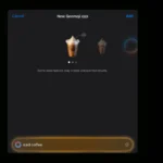 Emoji ly cà phê đá được tạo bằng Genmoji