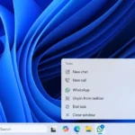 End Task trên thanh tác vụ Windows 11 dành cho ứng dụng WhatsApp