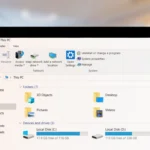 File Explorer mở trên máy tính xách tay Windows