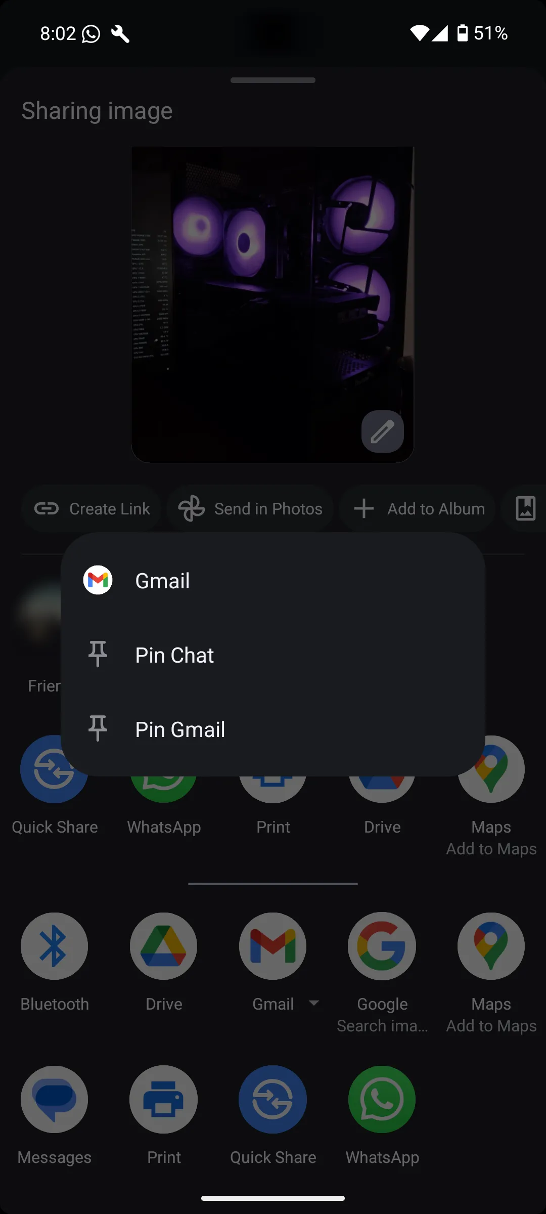 Ghim ứng dụng trong menu Chia sẻ Android để truy cập nhanh