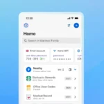 Giao diện 1Password hiển thị các mục quản lý mật khẩu được sắp xếp theo vị trí, minh họa tính năng quản lý thông tin tiện lợi và an toàn.