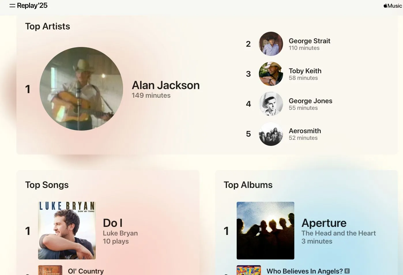 Giao diện Apple Music hiển thị playlist Monthly Replay cá nhân hóa