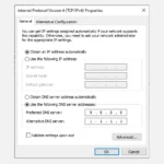 Giao diện cài đặt DNS tùy chỉnh trong Windows 10, hiển thị các trường để nhập địa chỉ máy chủ DNS ưu tiên và thay thế.