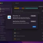 Giao diện cài đặt đồng bộ hóa iCloud trên máy Mac, minh họa các tùy chọn đồng bộ dữ liệu quan trọng lên đám mây.