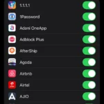 Giao diện cài đặt làm mới ứng dụng trong nền (Background App Refresh) trên iPhone giúp tiết kiệm dữ liệu di động.