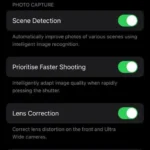 Giao diện cài đặt Smart HDR trên iPhone