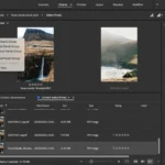 Giao diện cài đặt và tùy chỉnh bảng điều khiển trong Adobe Bridge để tối ưu quản lý ảnh