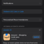 Giao diện Cập nhật ứng dụng trên App Store của iPhone