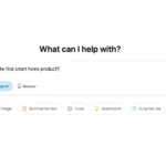 Giao diện ChatGPT Search dành cho người dùng chưa đăng nhập, hiển thị ô tìm kiếm và lời chào "What can I help with?"