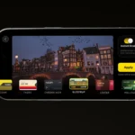 Giao diện chọn các cấp độ màu điện ảnh trong ứng dụng Kino trên iPhone, giúp tạo video chất lượng chuyên nghiệp