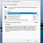 Giao diện công cụ Disk Cleanup đang chạy trên màn hình desktop Windows 11, giúp dọn dẹp ổ đĩa và tăng tốc máy tính.