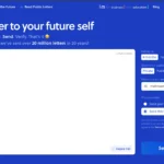 Giao diện FutureMe cho phép người dùng viết thư và tùy chỉnh thời gian gửi tới tương lai.