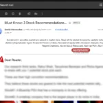 Giao diện Gmail hiển thị cách kiểm tra tính hợp lệ của email rác bằng cách di chuột qua tên người gửi