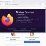 Giao diện kiểm tra và cập nhật Firefox thông qua mục "Giới thiệu về Firefox"