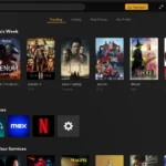 Giao diện Plex hiển thị các lựa chọn tìm kiếm phim và chương trình TV