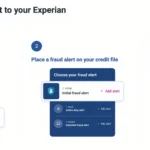 Giao diện tạo cảnh báo gian lận trên Experian, một bước quan trọng để bảo vệ thông tin tín dụng sau sự cố rò rỉ dữ liệu.