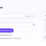 Giao diện tạo tài khoản Proton Mail với các tùy chọn bảo mật cao cấp